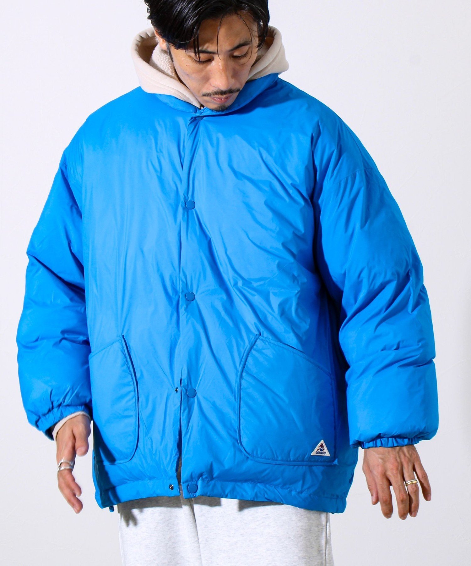 GLOSTER 【別注カラーあり】【GEVACO/ゲバコ】ノンステッチミドルダウン フレディ アンド グロスター ジャケット・アウター ダウンジャケット・ダウンベスト ブラック ベージュ ブルー【送料無料】