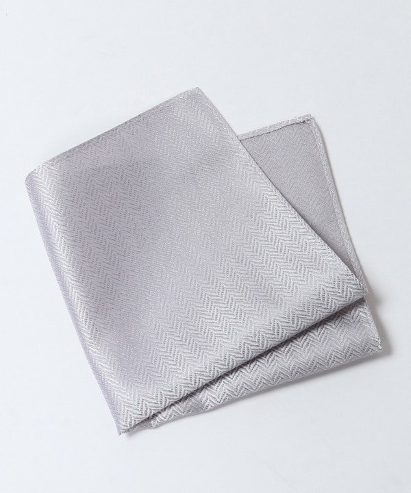 【SALE／50%OFF】CROWDED CLOSET シャドーヘリンボーン シルクチーフ メンズ ビギ ファッション雑貨 ス..