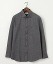 JOSEPH ABBOUD ドットジャガード ジャージー シャツ ジョセフアブード トップス シャツ・ブラウス グレー ネイビー パープル