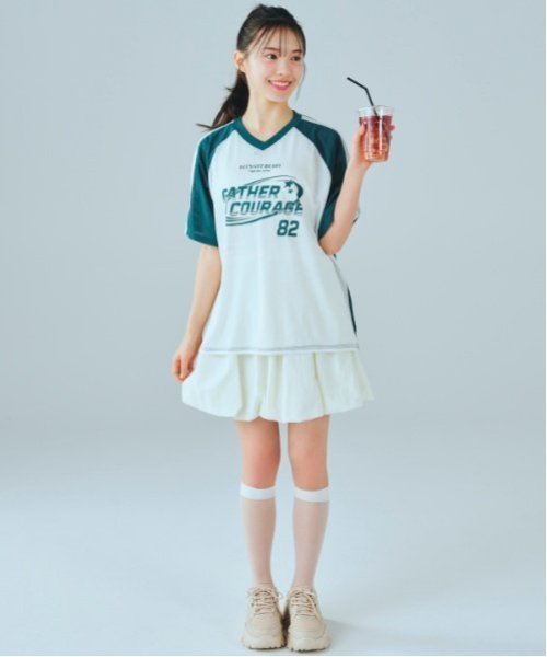 【SALE／50%OFF】Lovetoxic 【LTXC】ルーズメッシュゲームT ナルミヤオンライン トップス カットソー・..