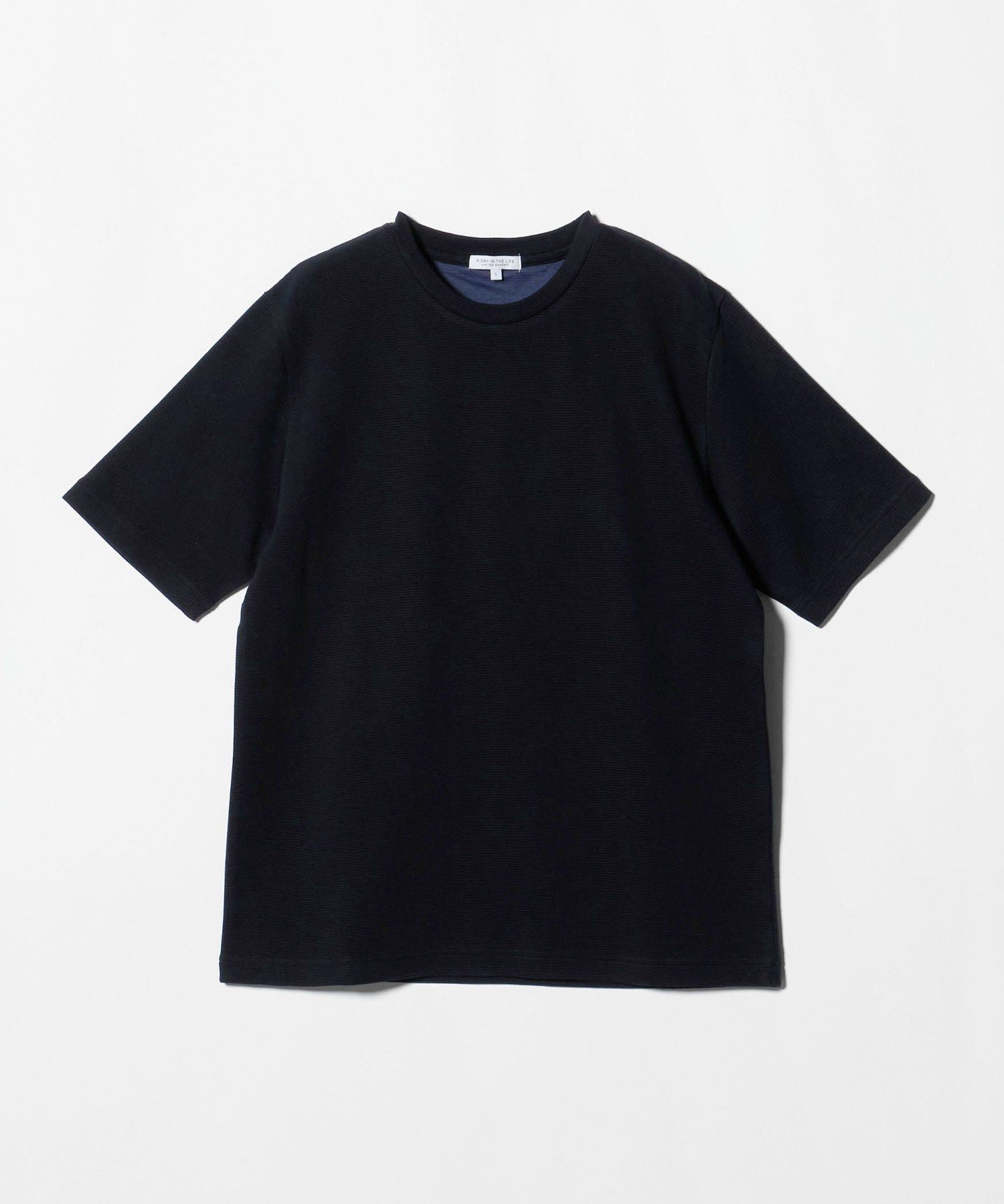 シルケット ダブルフェイス リップル カットソー＜A DAY IN THE LIFE＞ ユナイテッドアローズ アウトレット トップス カットソー・Tシャツ ホワイト グレー ネイビー