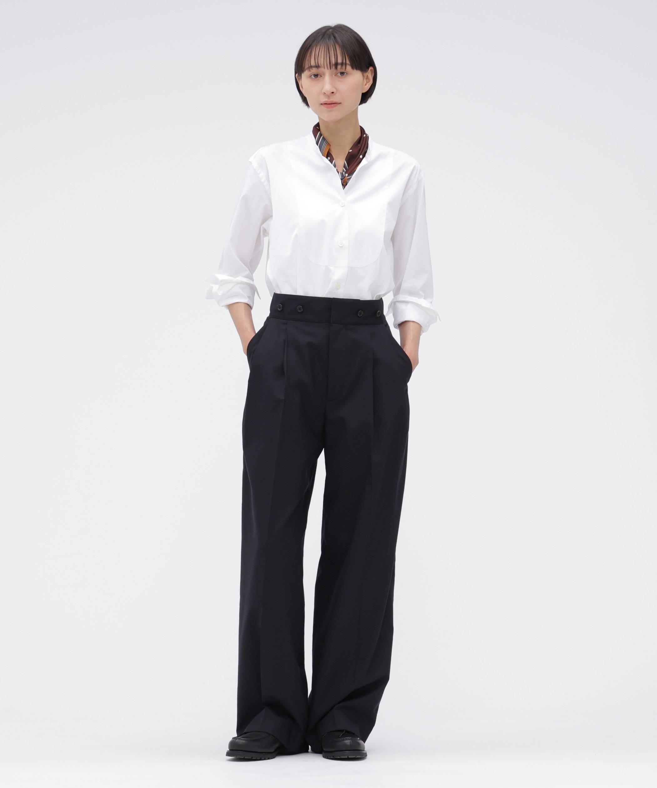 MARGARET HOWELL SUMMER WOOL TROUSERS マーガレット・ハウエル パンツ その他のパンツ ブラック