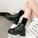【SALE/34%OFF】miniministore ショートブーツ レディース厚底ブーツ韓国 ミニミニストア シューズ・靴 ブーツ ブラック