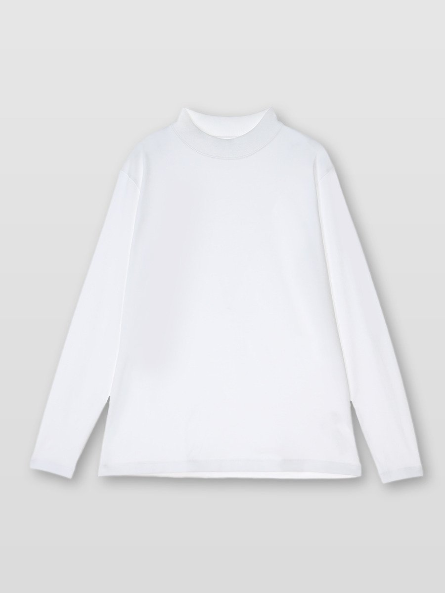 JOHN SMEDLEY Cotton Long Sleeved Mock Neck T-shirt｜for MEN ジョンスメドレー トップス カットソー Tシャツ【送料無料】