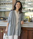 J.PRESS LADIES L 【洗える】COTTON MODAL Vネック カーディガン ジェイプレス トップス カーディガン ブルー ホワイト グレー ネイビー【送料無料】