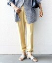 【SALE/40%OFF】SHIPS WOMEN <手洗い可能>裾 リブ ドロスト パンツ シップス パンツ その他のパンツ ブラック イエロー グレー【送料無...
