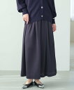 【SALE/50%OFF】Elura シルクライクスカーチョ<低身長サイズあり>/320162 エルーラ パンツ その他のパンツ ホワイト ブラウン ネイビー【...