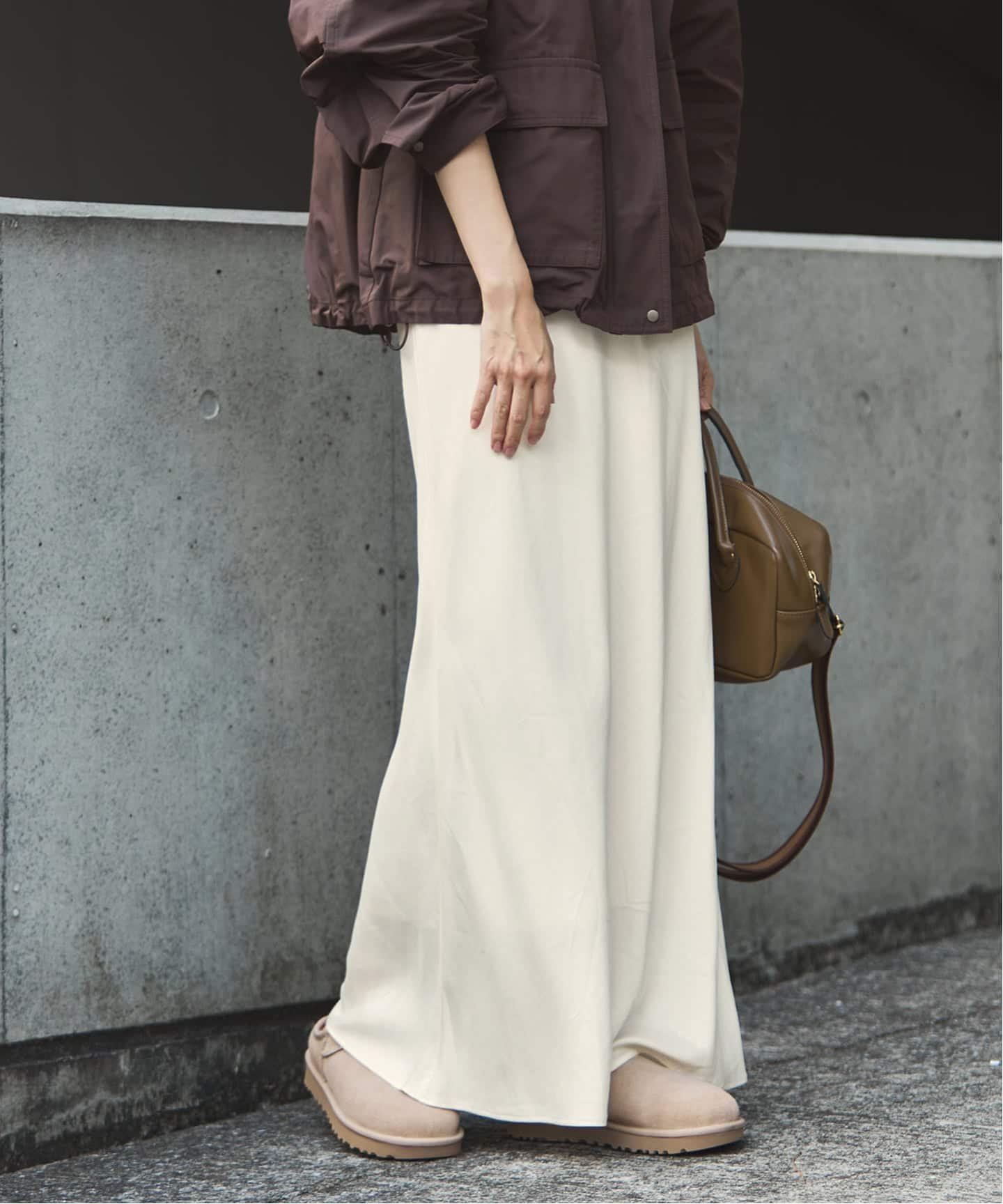 FRAMeWORK ≪追加≫シルキーキュプラバイアススカート フレームワーク スカート その他のスカート ブラウ..