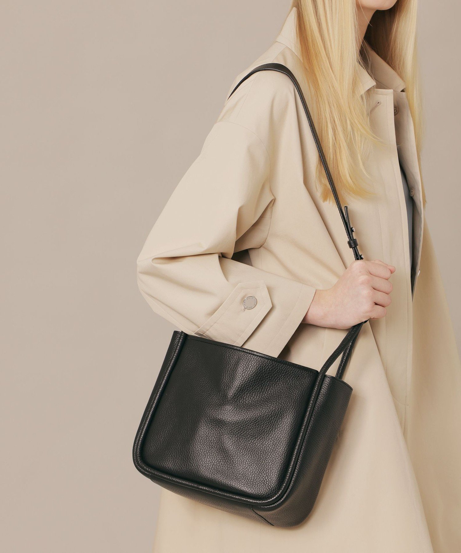 MACKINTOSH LONDON Italian 2way leather bag マッキントッシュ ロンドン バッグ ショルダーバッグ ブラック ブラウン【送料無料】