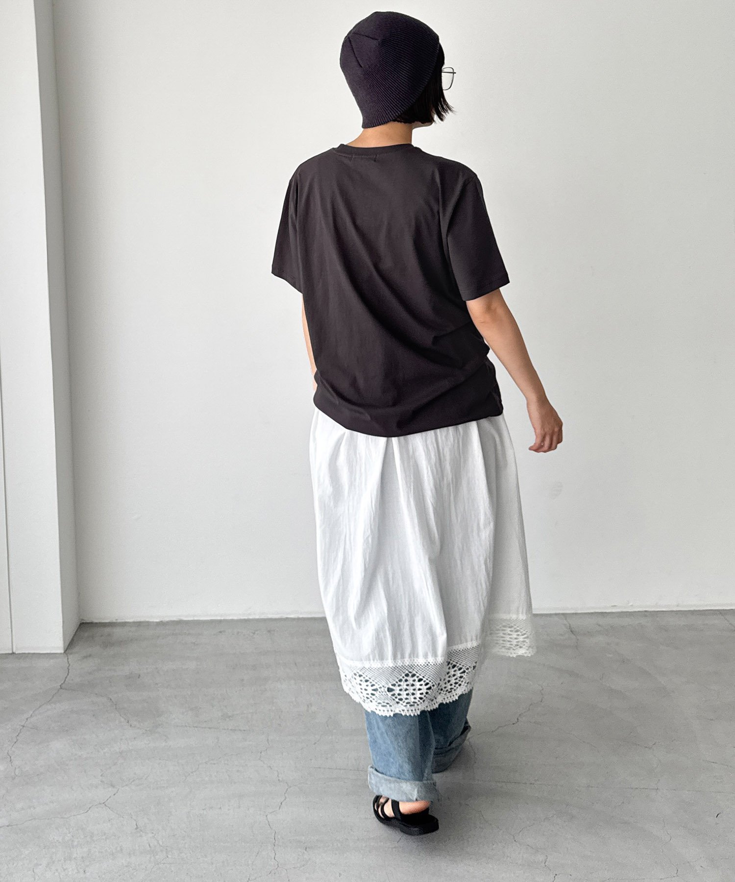 Lakey Park Lakey Park "NIETZSCHE"Tシャツ キャナルジーン トップス カットソー・Tシャツ グレー