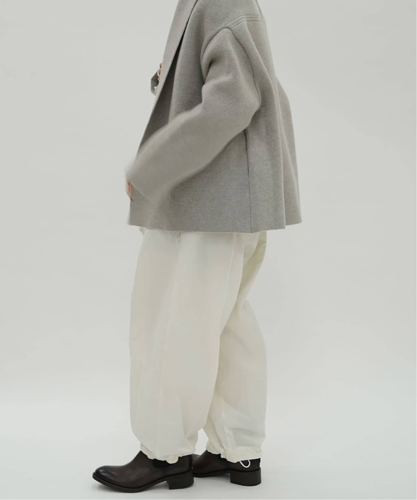 journal standard luxe ウェザークロス タックシームパンツ ジャーナルスタンダード ラックス パンツ その他のパンツ ネイビー ホワイト