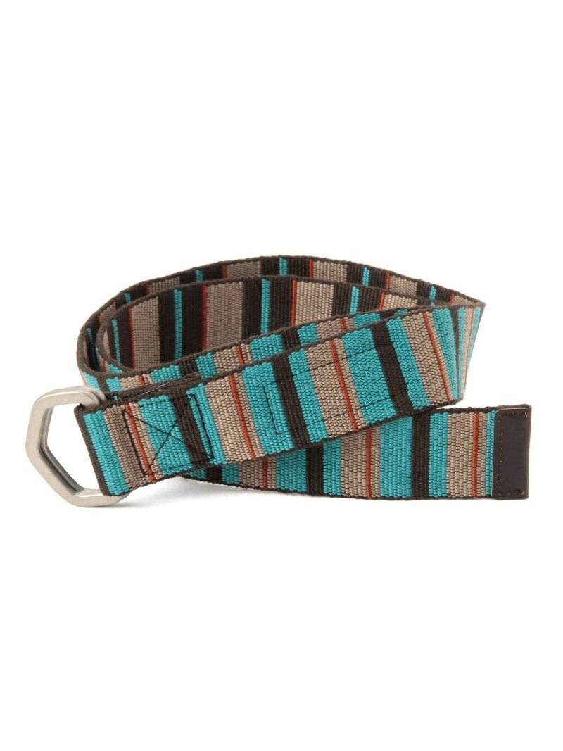 【SALE／50%OFF】BEAMS MEN GEVAERT / マルチボーダー リバーシブル ベルト ビームス アウトレット ファッション雑貨 ベルト ブラウン ピンク