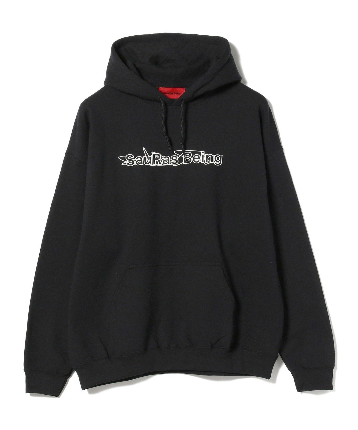 ビームス トレーナー メンズ 【SALE／50%OFF】BEAMS T SauRas Being / LINE LOGO HOODIE ビームス アウトレット トップス スウェット・トレーナー ブラック【送料無料】