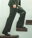 MR.OLIVE RETORO POLYESTER TWILL /EASY TWO PLEATS STA-PREST WIDE PANTS ミスターオリーブ パンツ スラックス ドレスパンツ グリーン ブラック グレー【送料無料】