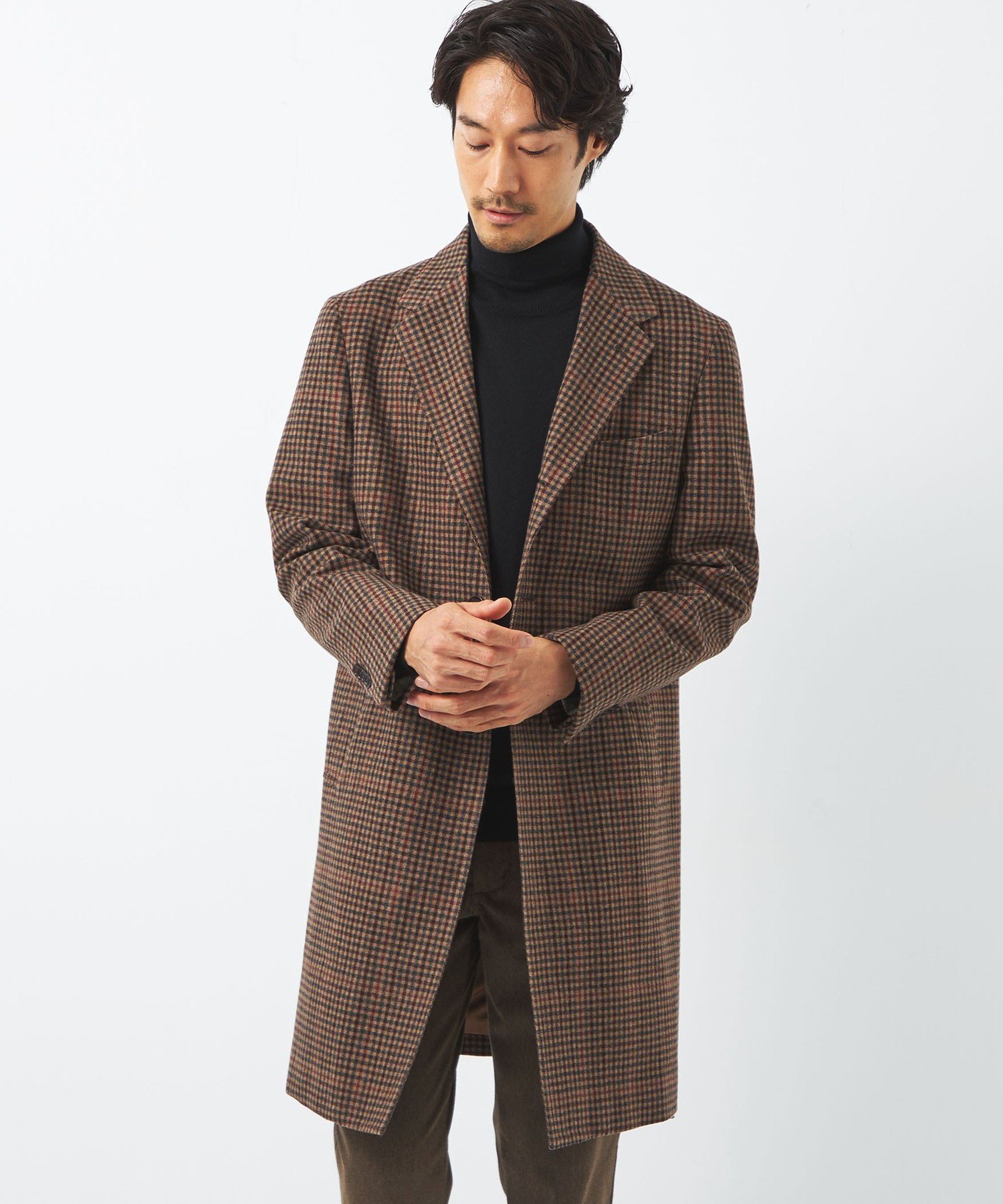 ロロ・ピアーナ チェスターコート メンズ 【SALE／70%OFF】UNITED ARROWS green label relaxing ＜Loro Piana(ロロ ピアーナ)＞ストーム チェスター コート -撥水・防風- ユナイテッドアローズ アウトレット ジャケット・アウター その他のジャケット・アウター ブラウン ネイビー【送料無料】