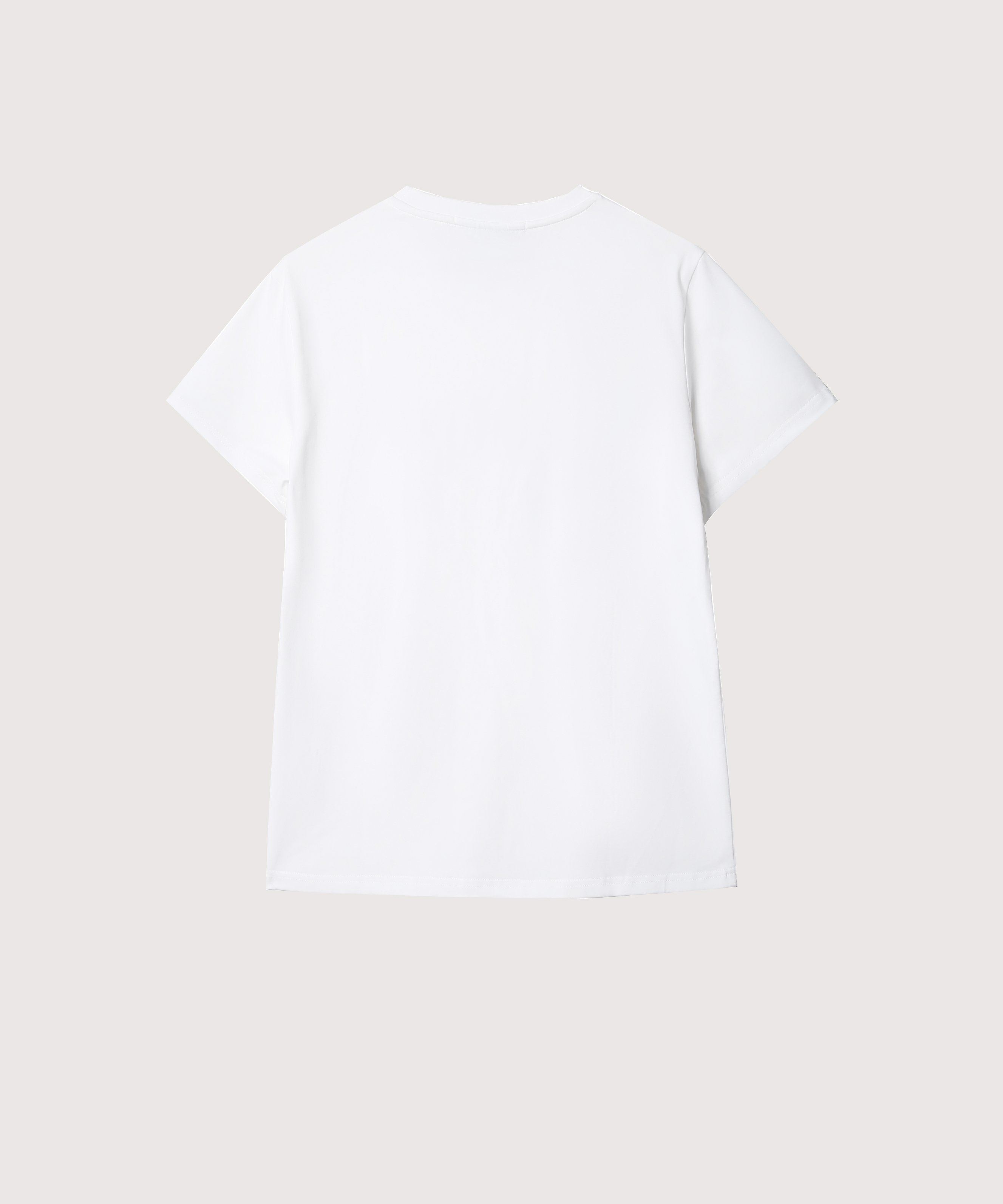 LA POMME petit PETIT Bow Silhouette T ラポミ・プチ トップス カットソー・Tシャツ ブラック ホワイト