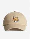 Maison Kitsune Maison Kitsune/(M)FOX HEAD CAP メゾン キツネ 帽子 キャップ ベージュ【送料無料】