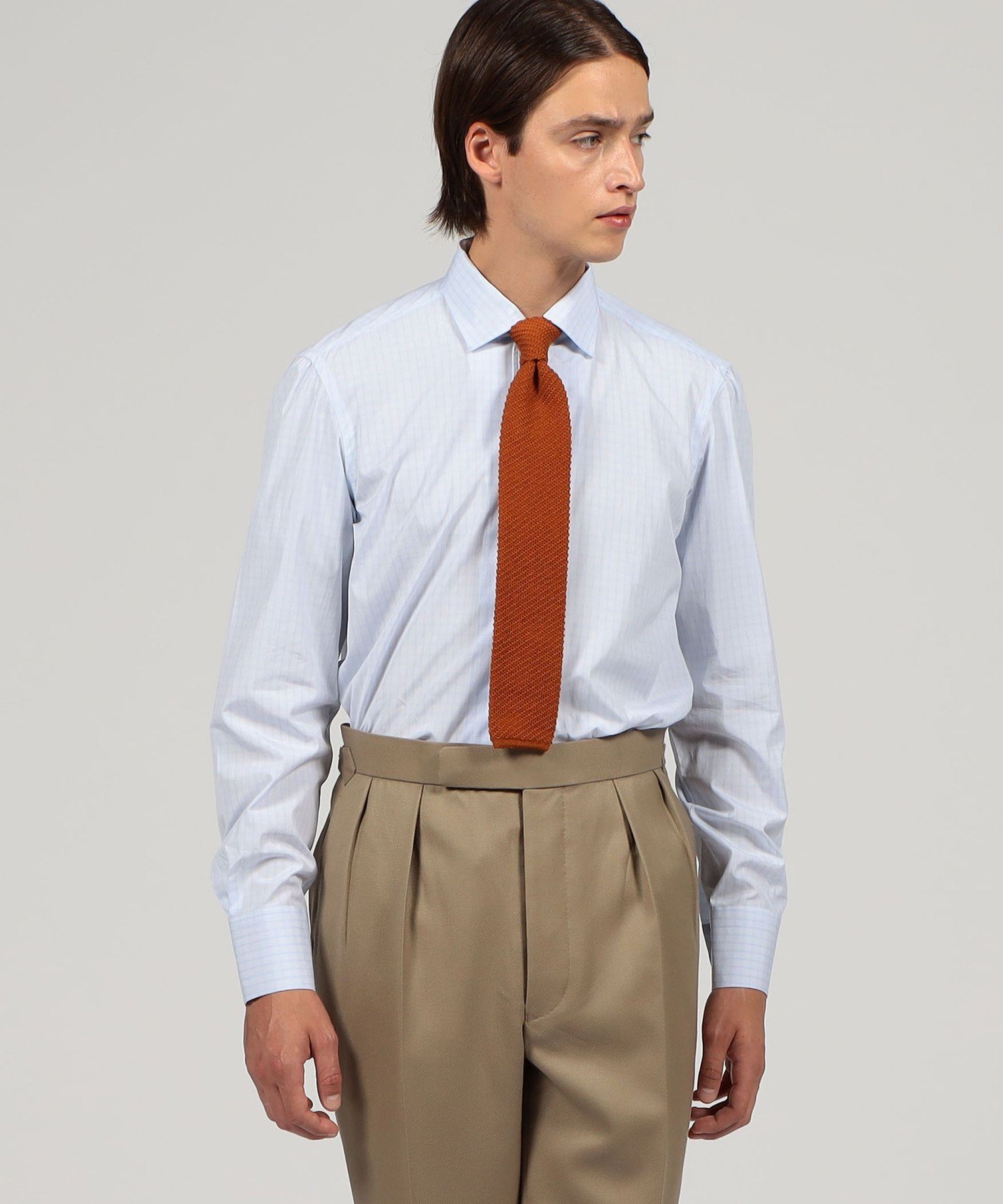 【SALE／64%OFF】TOMORROWLAND BUYING WEAR 【別注】Maria Santagelo コットンチェック ワンピースカラーシャツ トゥモローランド トップス シャツ・ブラウス ブルー【送料無料】
