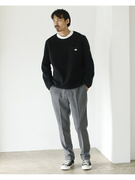 BEAMS MEN DANTON / Fleece Crewneck Pullover ビームス メン カットソー スウェット ブラック ネイビー【送料無料】