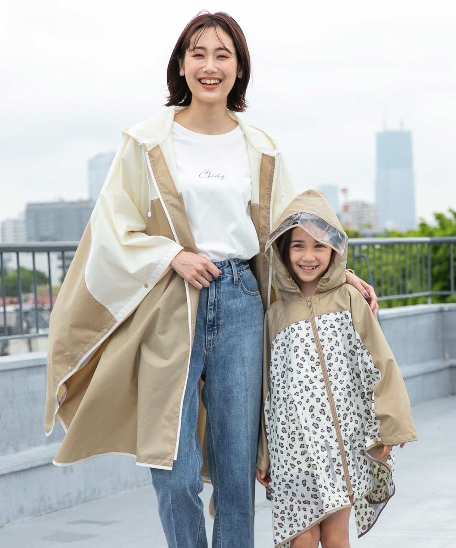 【SALE/60%OFF】GLOBAL WORK (U)ハッスイレインポンチョ グローバルワーク ジャケット・アウター レインコート ベージュ ホワイト グレー