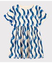 【SALE/30%OFF】PETIT BATEAU プリント半袖ワンピース プチバトー ワンピース・ドレス ワンピース ホワイト【送料無料】