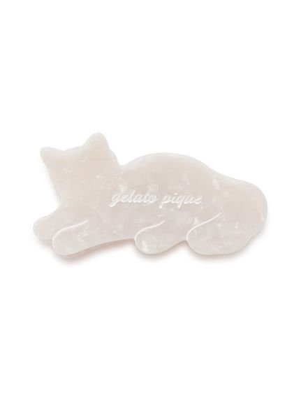 楽天Rakuten Fashion【SALE／20％OFF】gelato pique 【CAT DAY】キャットヘアクリップ ジェラートピケ ヘアアクセサリー その他のヘアアクセサリー ホワイト ピンク