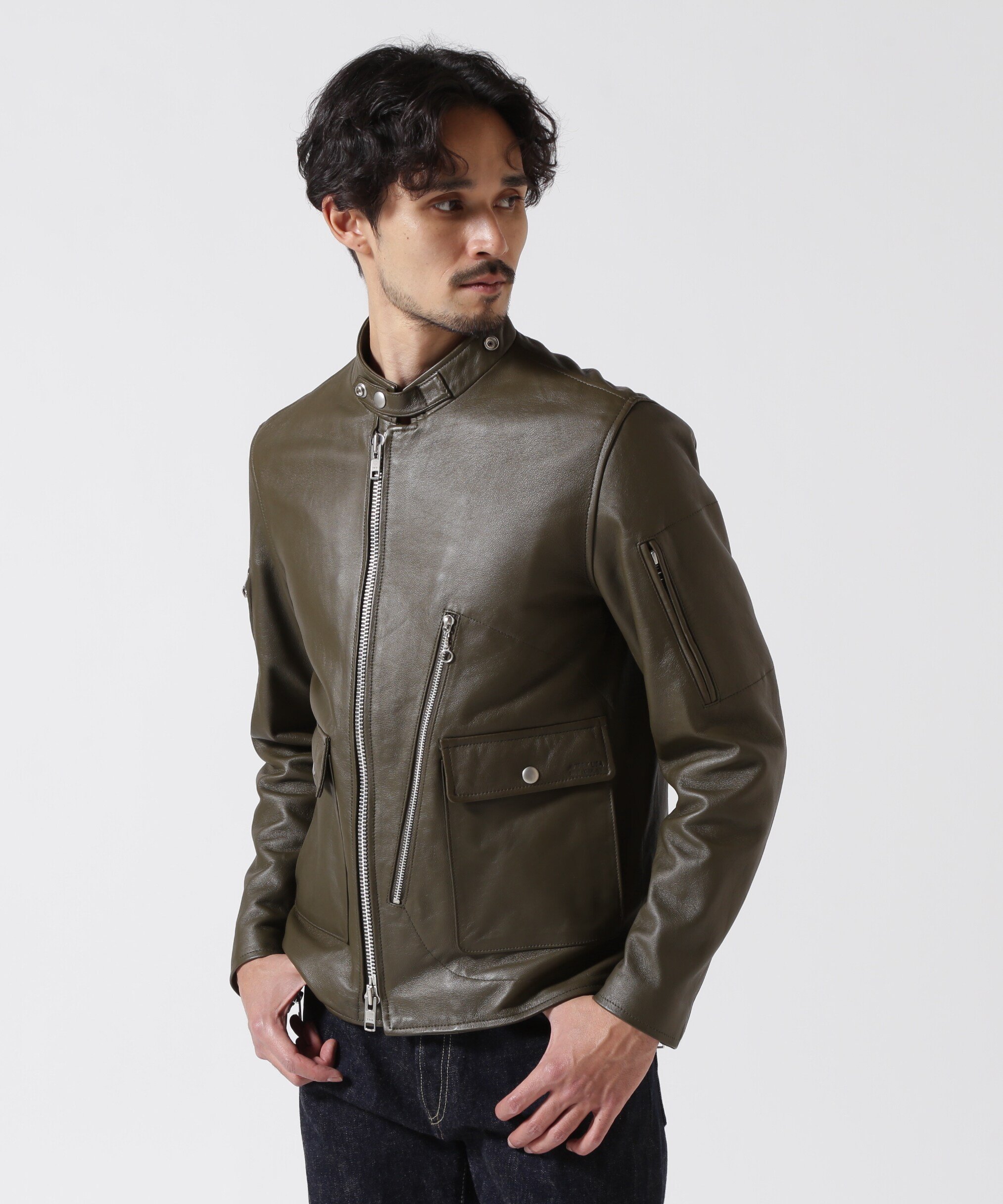 【SALE／30%OFF】AVIREX LEATHER MILITARY RIDERS JACKET/レザー ミリタリー ライ...