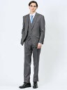 【SALE/10%OFF】TAKA-Q 光沢ウール混 レギュラーフィット 2ボタン3ピーススーツ ストライプグレー 【25SS】 メンズ セットアップ ジャケッ...