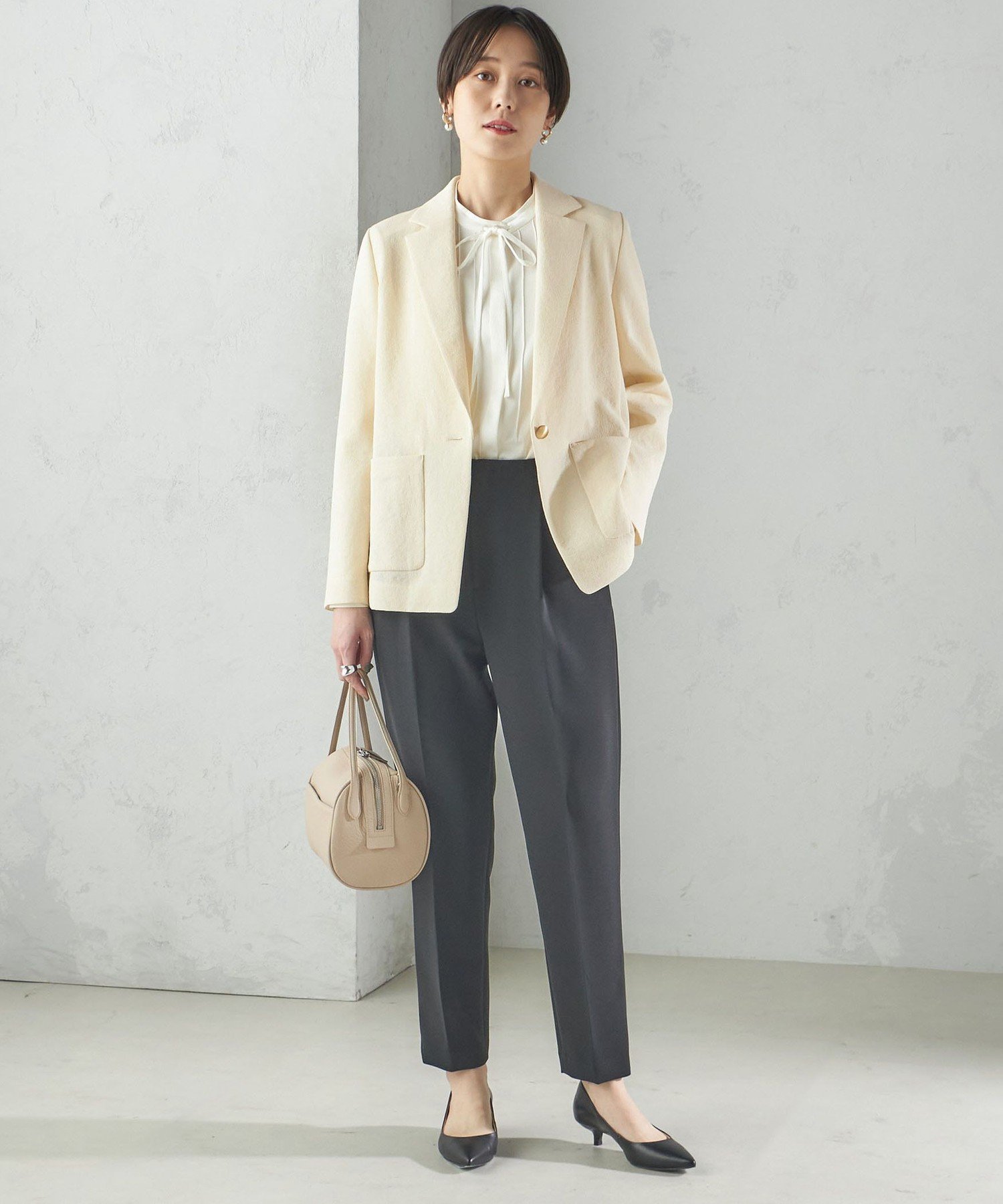 【SALE／60%OFF】SHIPS WOMEN ＜手洗い可能＞ストレッチ混 シングル 1ボタン テーラード ジャケット シップス ジャケット・アウター テーラードジャケット・ブレザー ホワイト ネイビー【送料無料】