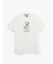 Aquascutum GOLF GOLF MEN クラブチェックベアTシャツ アクアスキュータム トップス カットソー・Tシャツ ホワイト ブラック ネイビー【送料無料】(4)