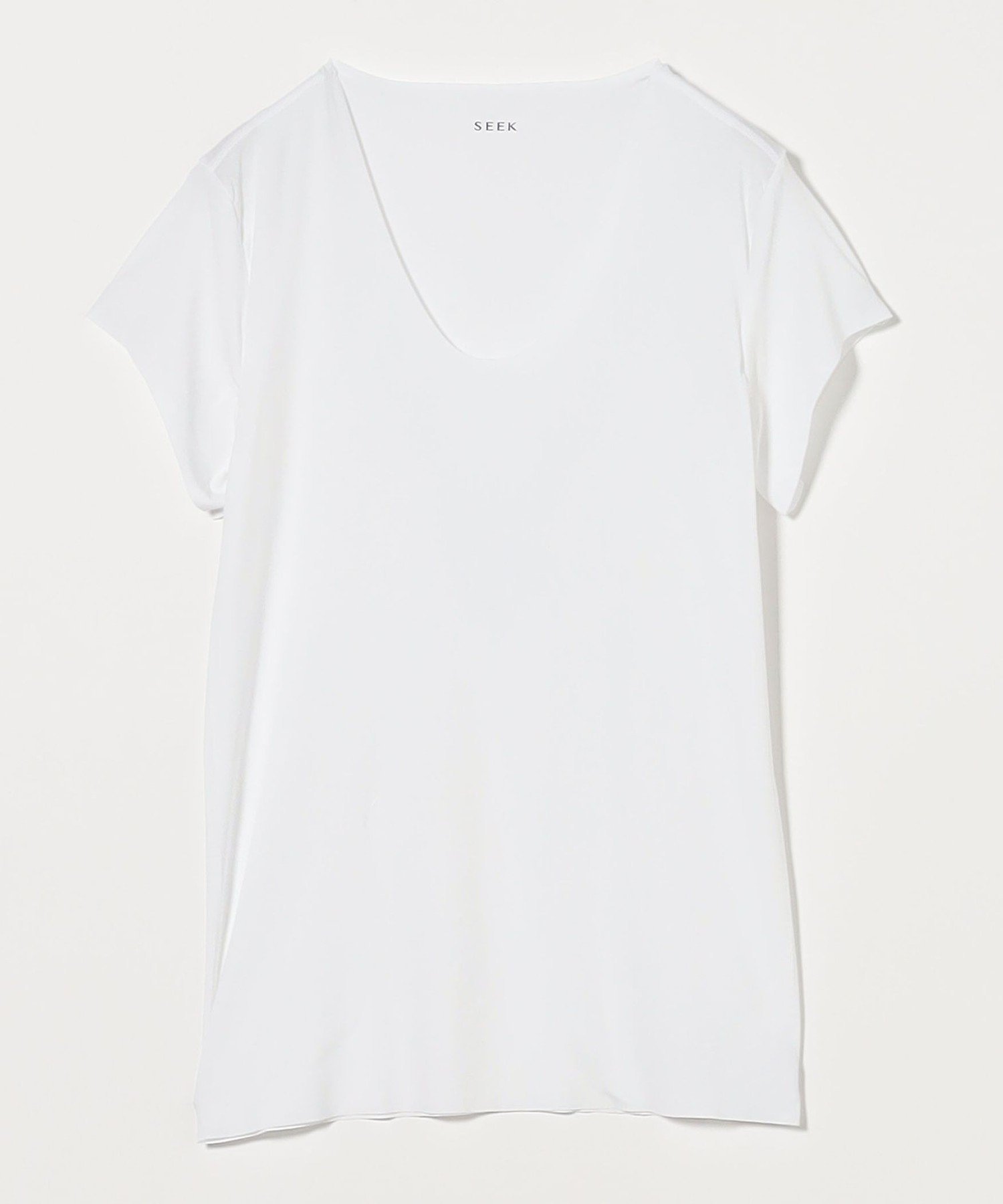 UNITED ARROWS ＜SEEK＞ Uネック Tシャツ ユナイテッドアローズ インナー・ルームウェア その他のインナー・ルームウェア ホワイト ベージュ