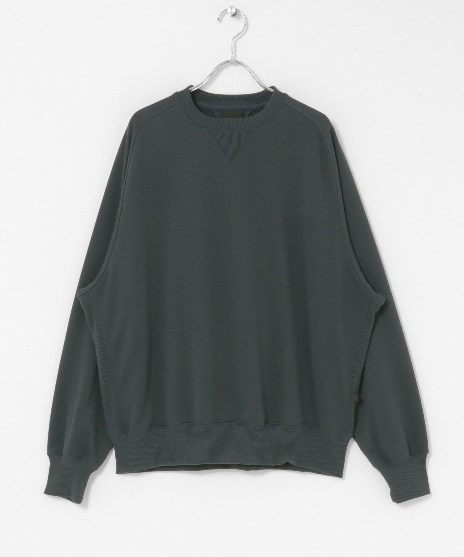 URBAN RESEARCH BUYERS SELECT DAIWA PIER39 TECH SWEAT CREW FREEDOM SLEEVE ユーアールビーエス トップス スウェット・トレーナー グレー ブラック【送料無料】