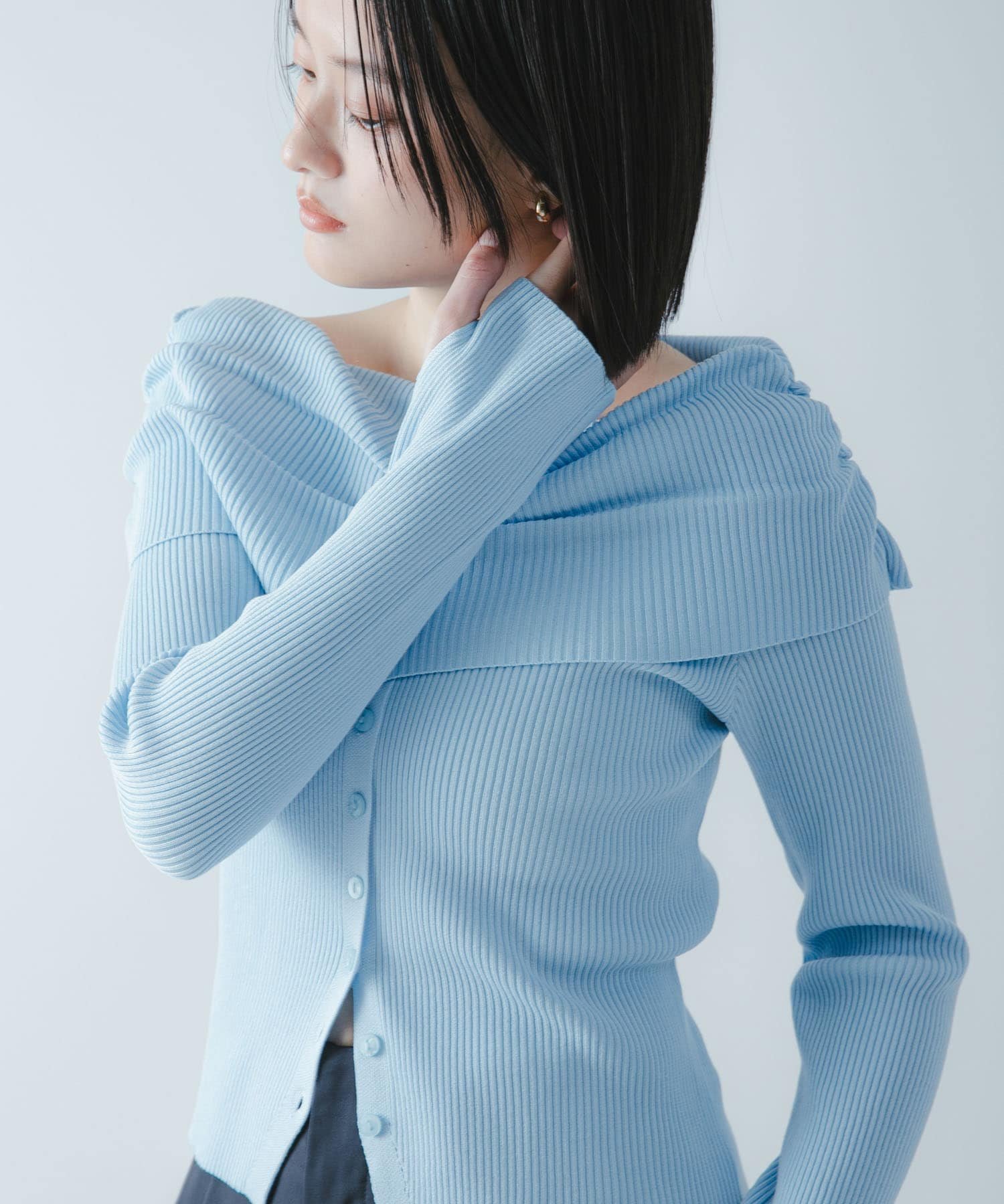 【SALE／27%OFF】SENSE OF PLACE 『洗濯可/防花粉』SKINProofオフショルセーター ...