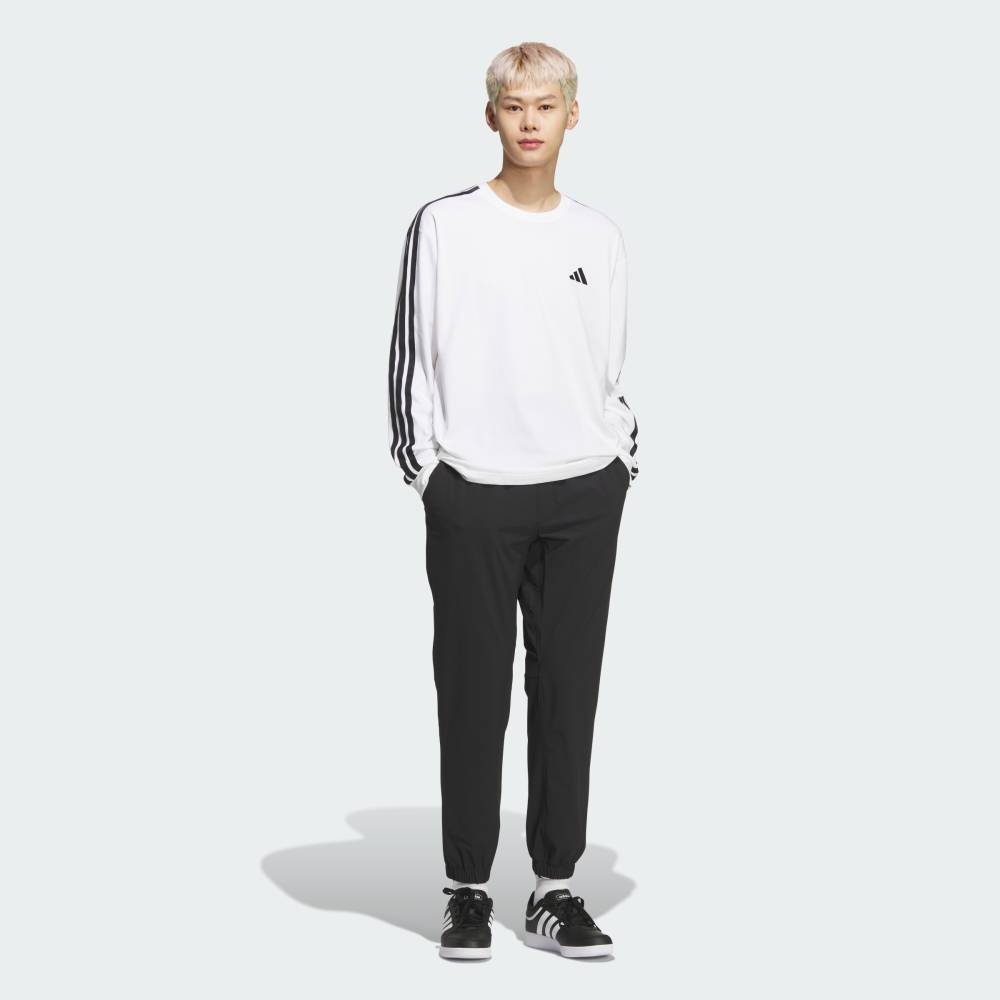 adidas 【公式】アディダス adidas エッセンシャル プラス ルーズフィット スリーストライプス シングルジャージー 長袖Tシャツ アディダス トップス カットソー・Tシャツ ホワイト【送料無料】