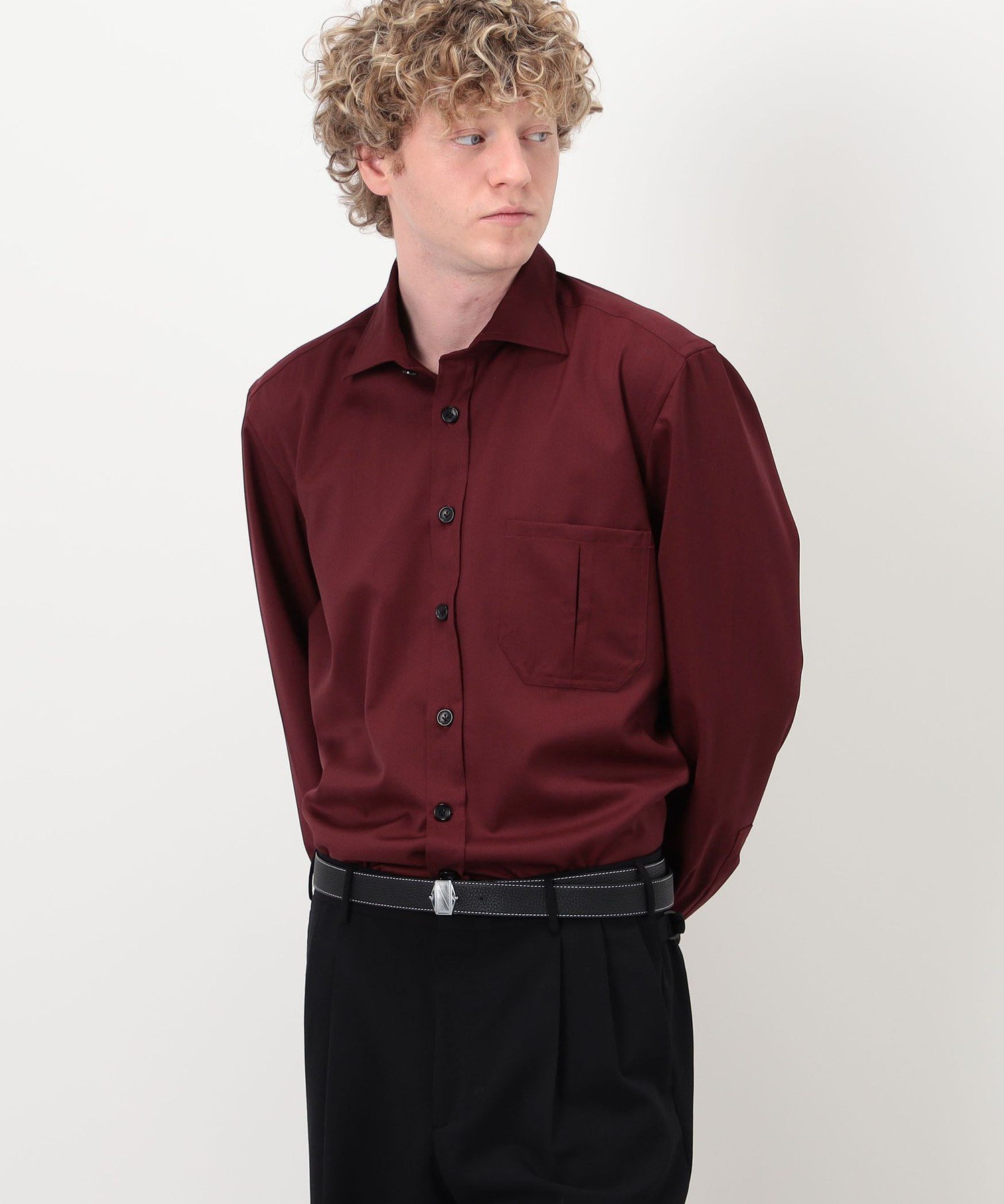 【SALE／50%OFF】TOMORROWLAND BUYING WEAR ERRICO FORMICOLA ウール オーバーシャツ トゥモローランド トップス シャツ・ブラウス レッド【送料無料】