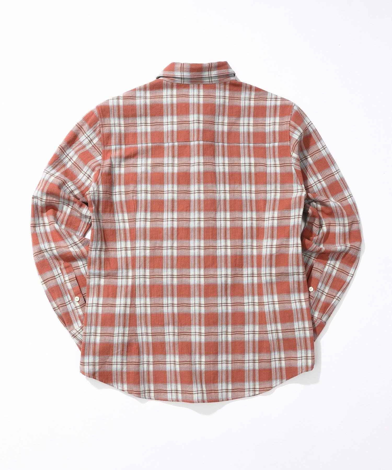 TMT FLANNEL CHECK SHIRTS ティーエムティー トップス シャツ・ブラウス レッド ブルー