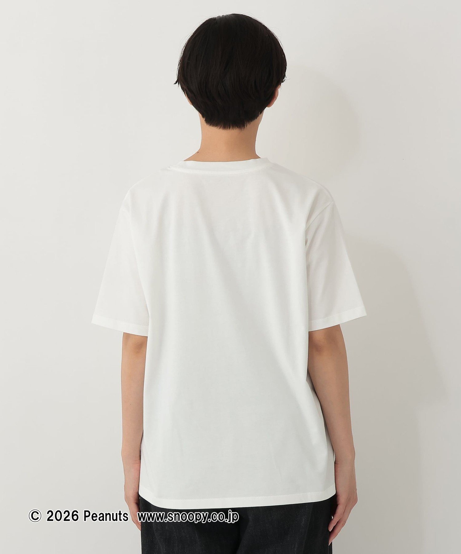 プリントTシャツ/MY SECRET/PEANUTS アフタヌーンティー・リビング トップス カットソー・Tシャツ ホワイト