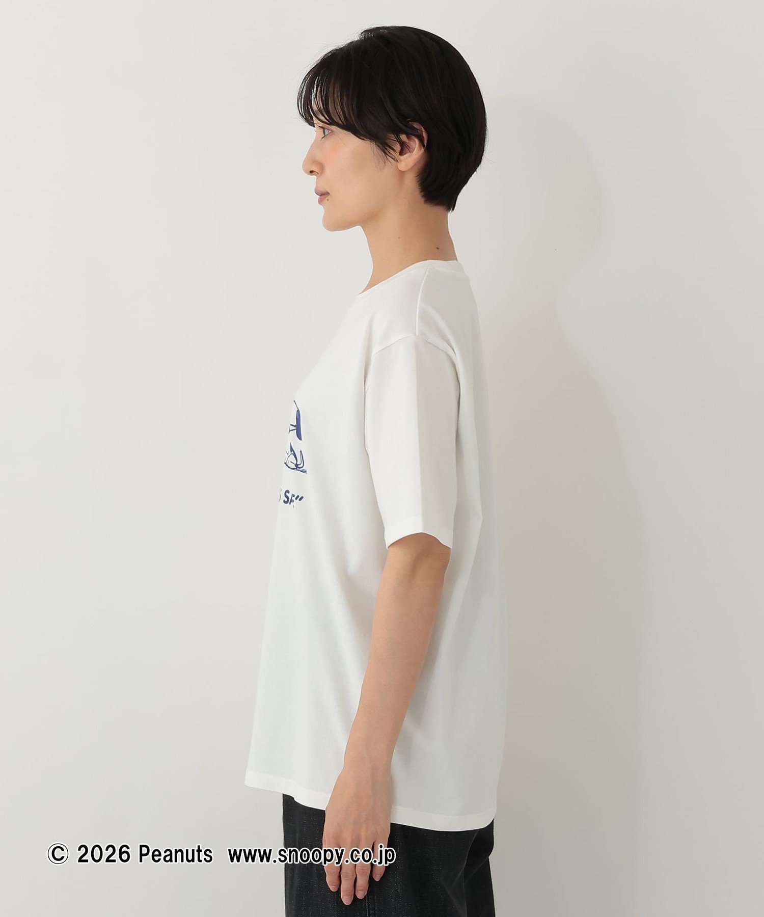 プリントTシャツ/MY SECRET/PEANUTS アフタヌーンティー・リビング トップス カットソー・Tシャツ ホワイト