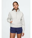 【SALE/40%OFF】GAP (W)ハーフジップ プルオーバー ギャップ トップス スウェット・トレーナー グレー ブラック【送料無料】