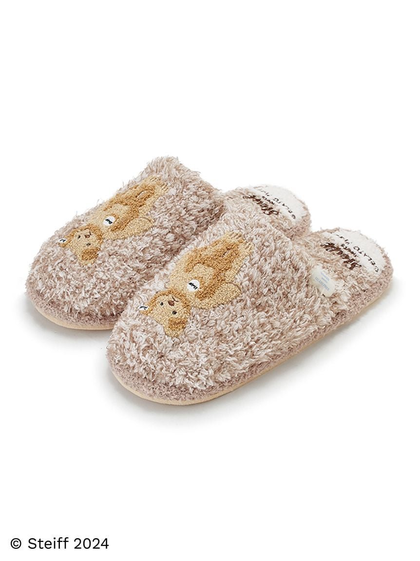 【SALE／30%OFF】gelato pique 【Steiff】ルームシューズ ジェラートピケ インテリア・生活雑貨 その他のインテリア・生活雑貨 ピンク レッド ブルー【送料無料】のサムネイル