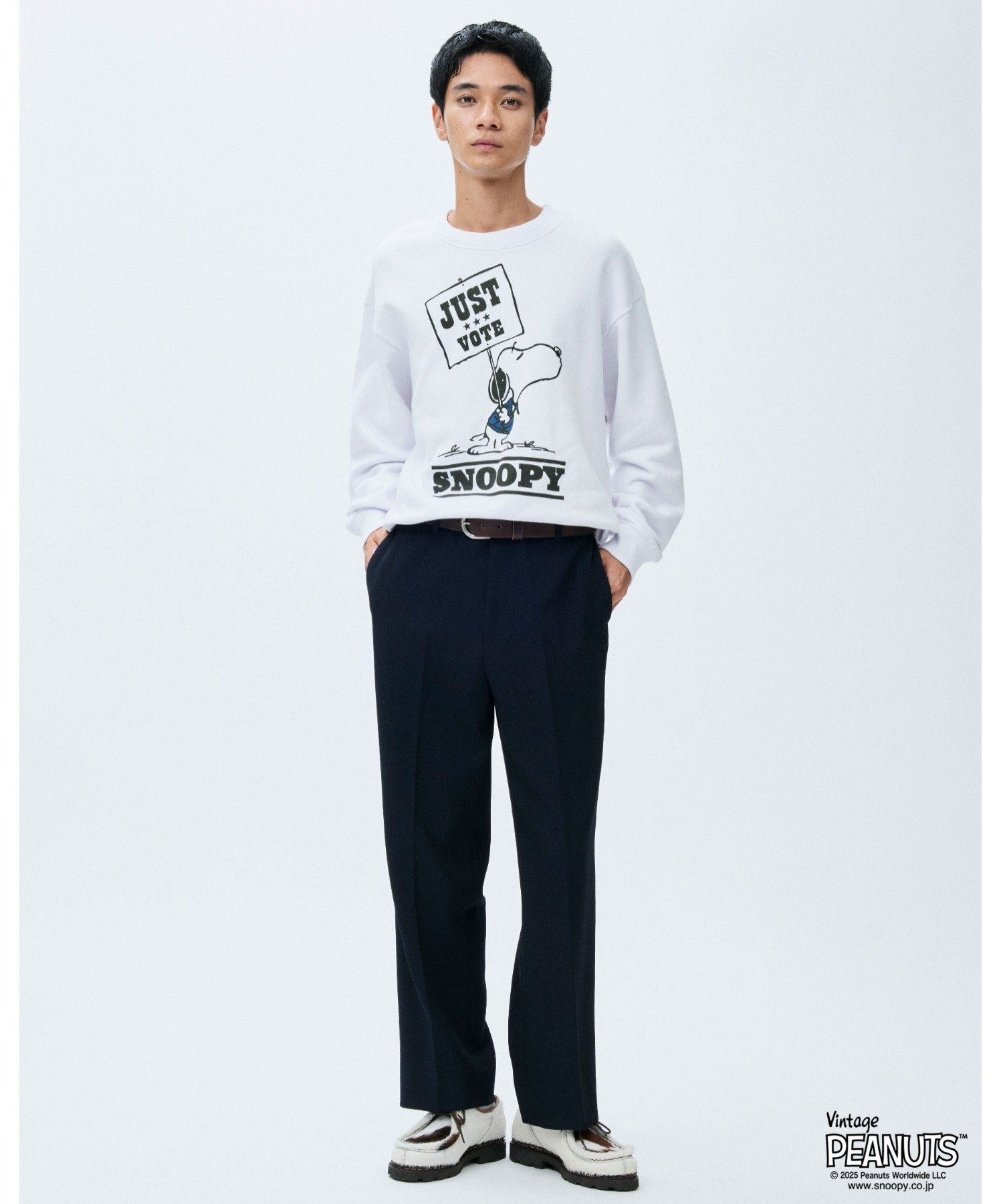 Johnbull Private labo PEANUTS SNOOPY スウェット ジョンブルプライベートラボ トップス スウェット・トレーナー ブラック ホワイト【送料無料】