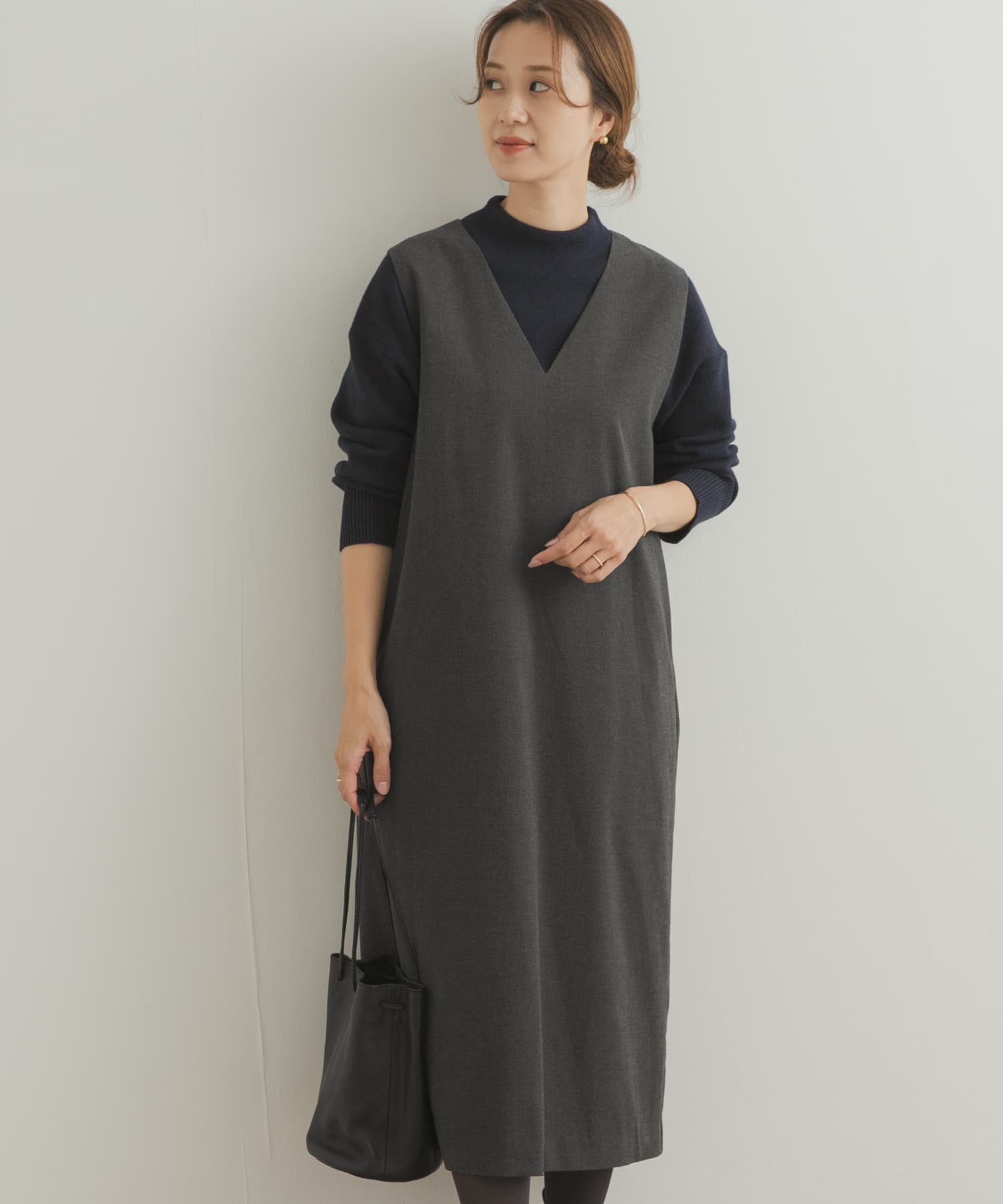 URBAN RESEARCH DOORS 『UR TECH』ストレートラインジャンパースカート アーバンリサーチドアーズ ワン..