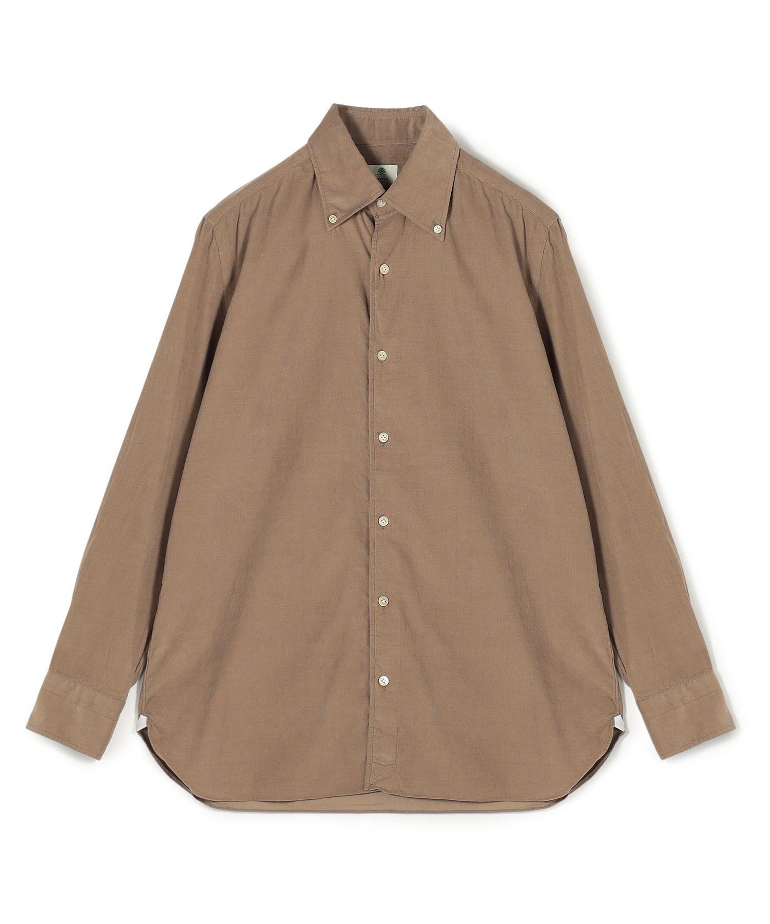 【SALE／50%OFF】TOMORROWLAND MEN 【別注】LUIGI BORRELLI GABLE コットンコーデュロイ ボタンダウンシャツ トゥモローランド トップス シャツ・ブラウス ベージュ【送料無料】