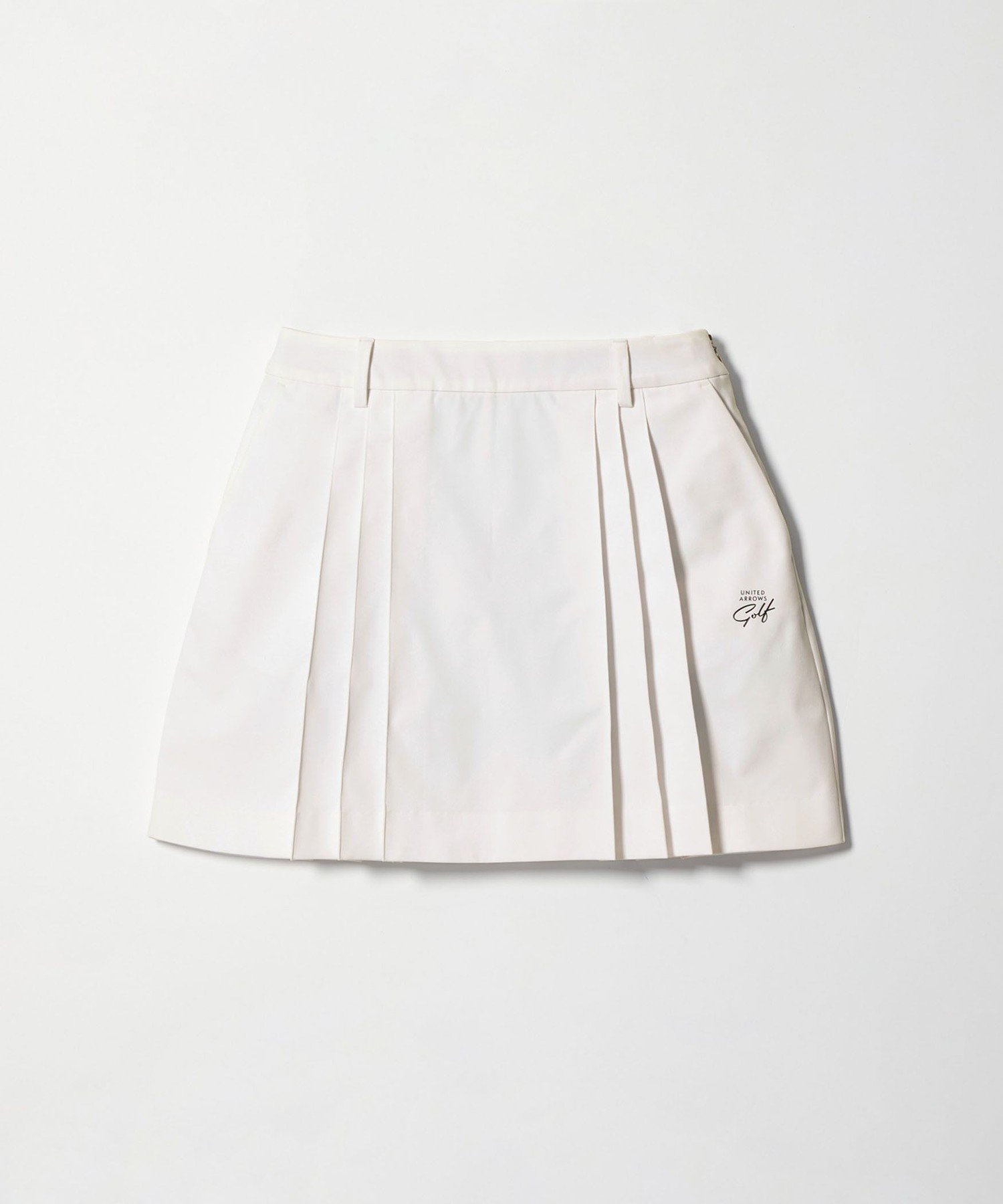 UNITED ARROWS GOLF ウィメンズ プリーツスカート 2WAYストレッチ ユナイテッドアローズ スカート ミニスカート ホワイト【送料無料】