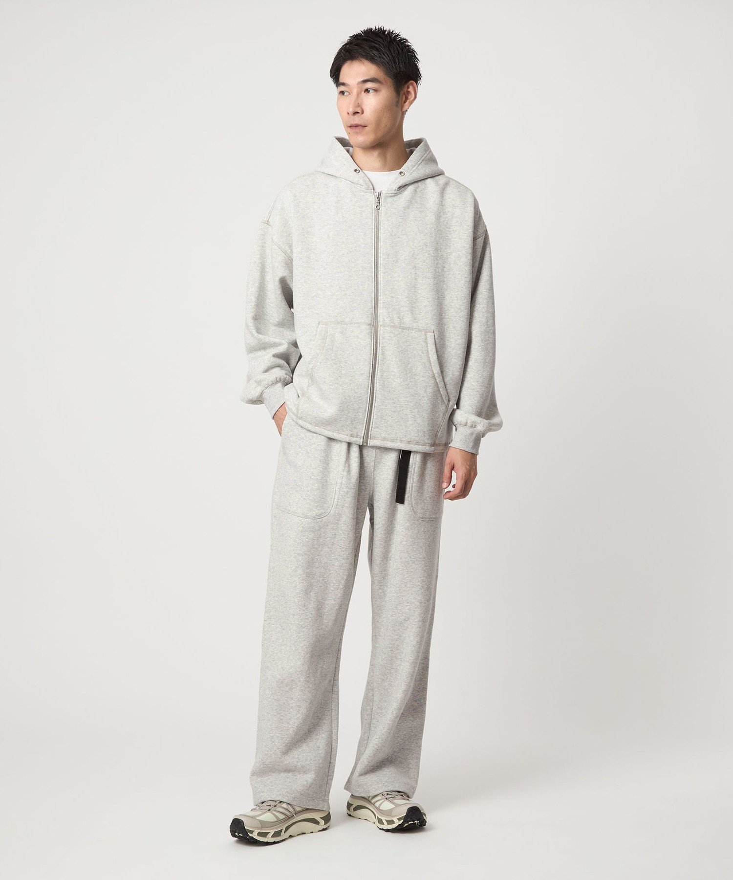 ＜GLR or＞スウェット ウェビングベルト ファティーグ パンツ ユナイテッドアローズ アウトレット パンツ その他のパンツ ブラック グレー