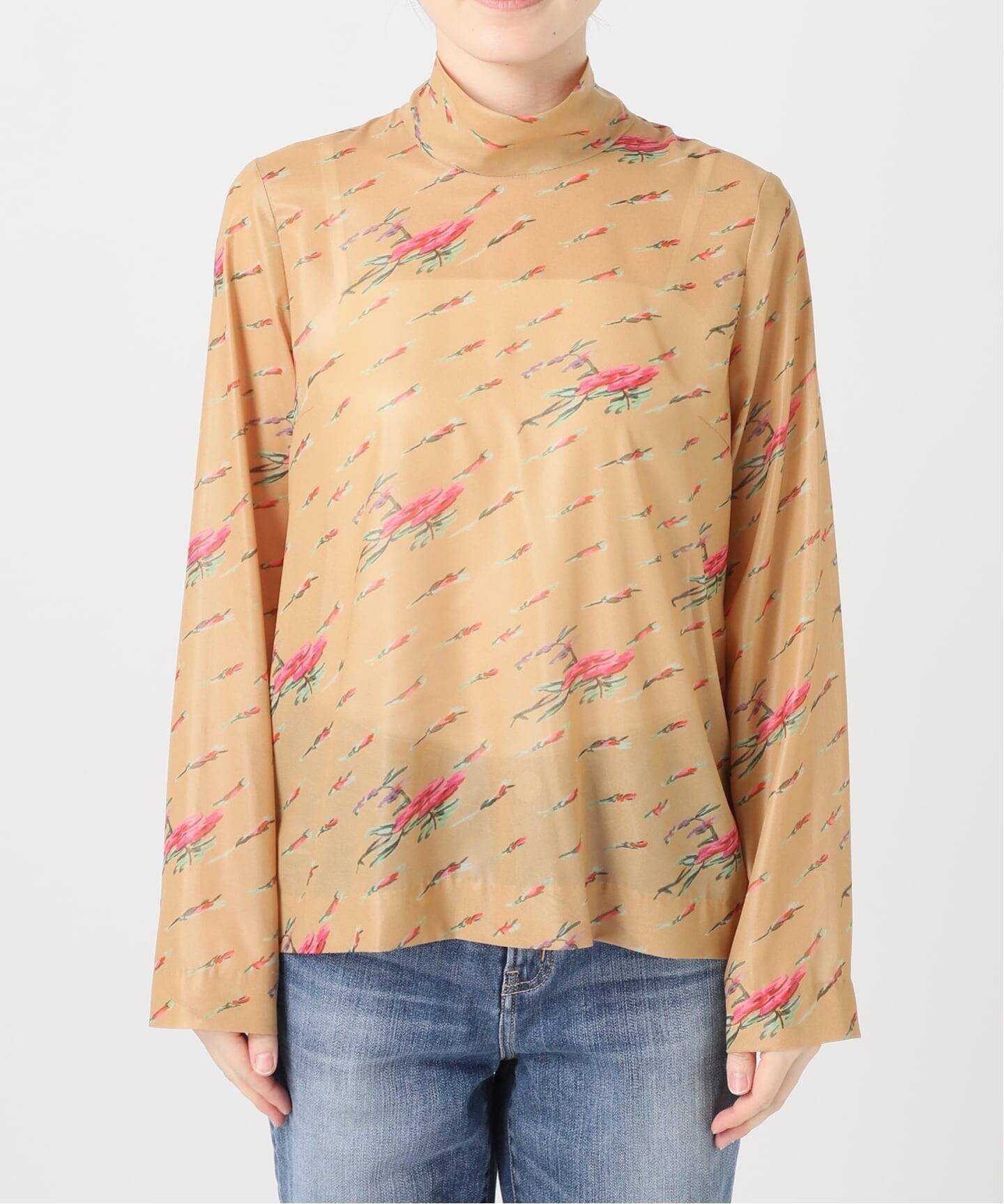 《一部店舗+WEB限定》Crushed Rose Turtleneck スピックアンドスパン トップス シャツ・ブラウス ブラウン