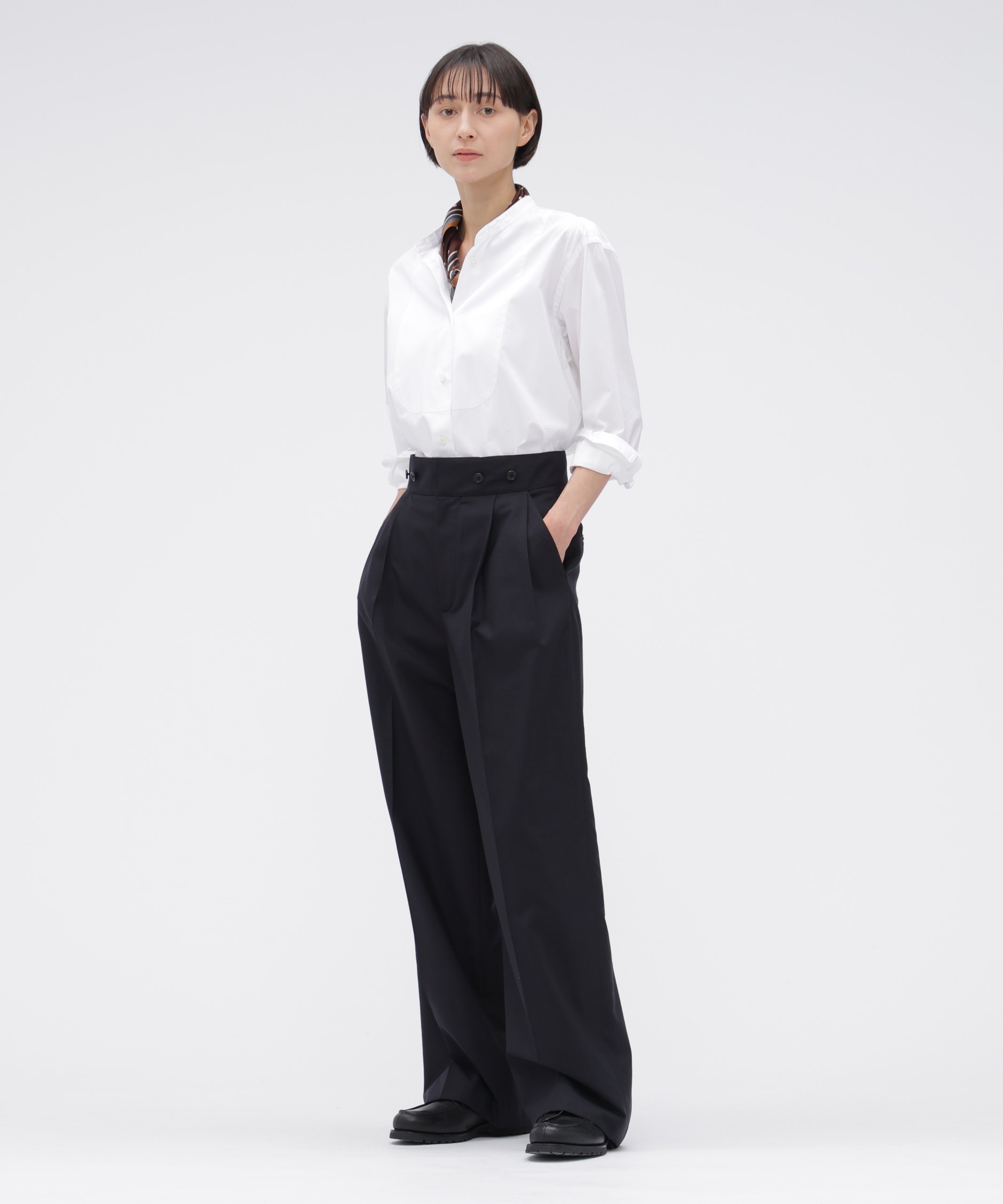 MARGARET HOWELL CLASSIC COTTON POPLI SHIRT マーガレット・ハウエル トップス シャツ・ブラウス ホワイト