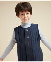 【SALE／50%OFF】PETIT BATEAU チュビックキルティングベスト プチバトー トップス ベスト・ジレ ホワイト グレー【送料無料】