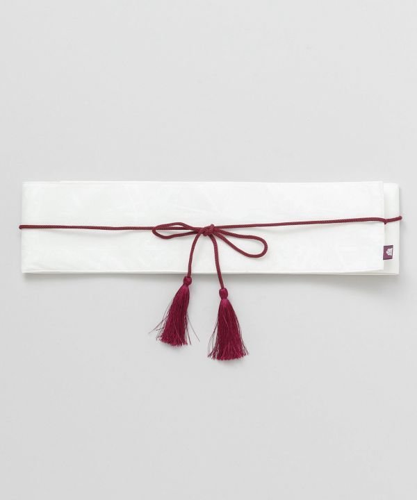 【SALE／50%OFF】カヤ 組子文様帯ベルト アミナコレクション ファッション雑貨 ベルト ホワイト ネイビー ブラック