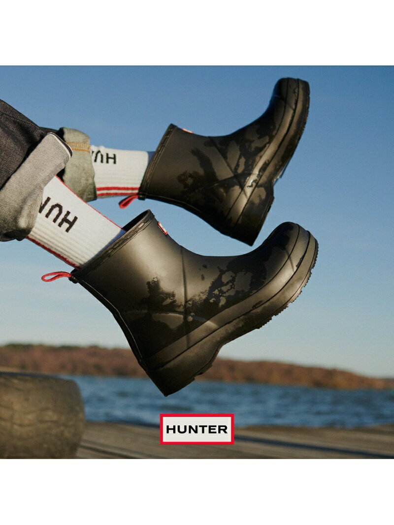 【SALE／15%OFF】HUNTER (M)M ORIGINAL PLAY BOOT CHELSEA ハンターアウトレット シューズ・靴 レインシューズ・ブーツ ブラック グレー【送料無料】